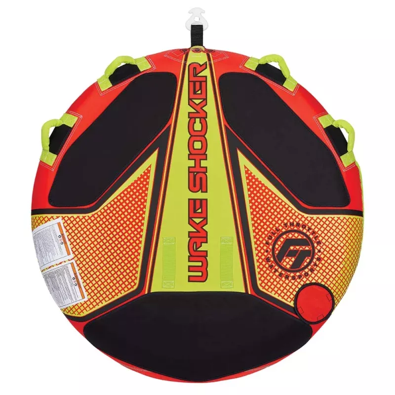 Full Throttle Wake Shocker Towable Tube – 2 Rider – Red