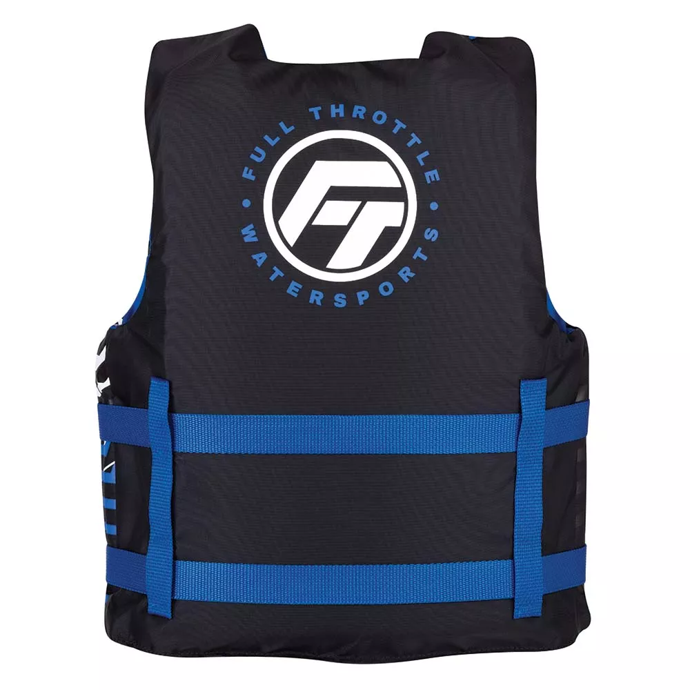 Full Throttle Youth Nylon Life Jacket – Blue/Black