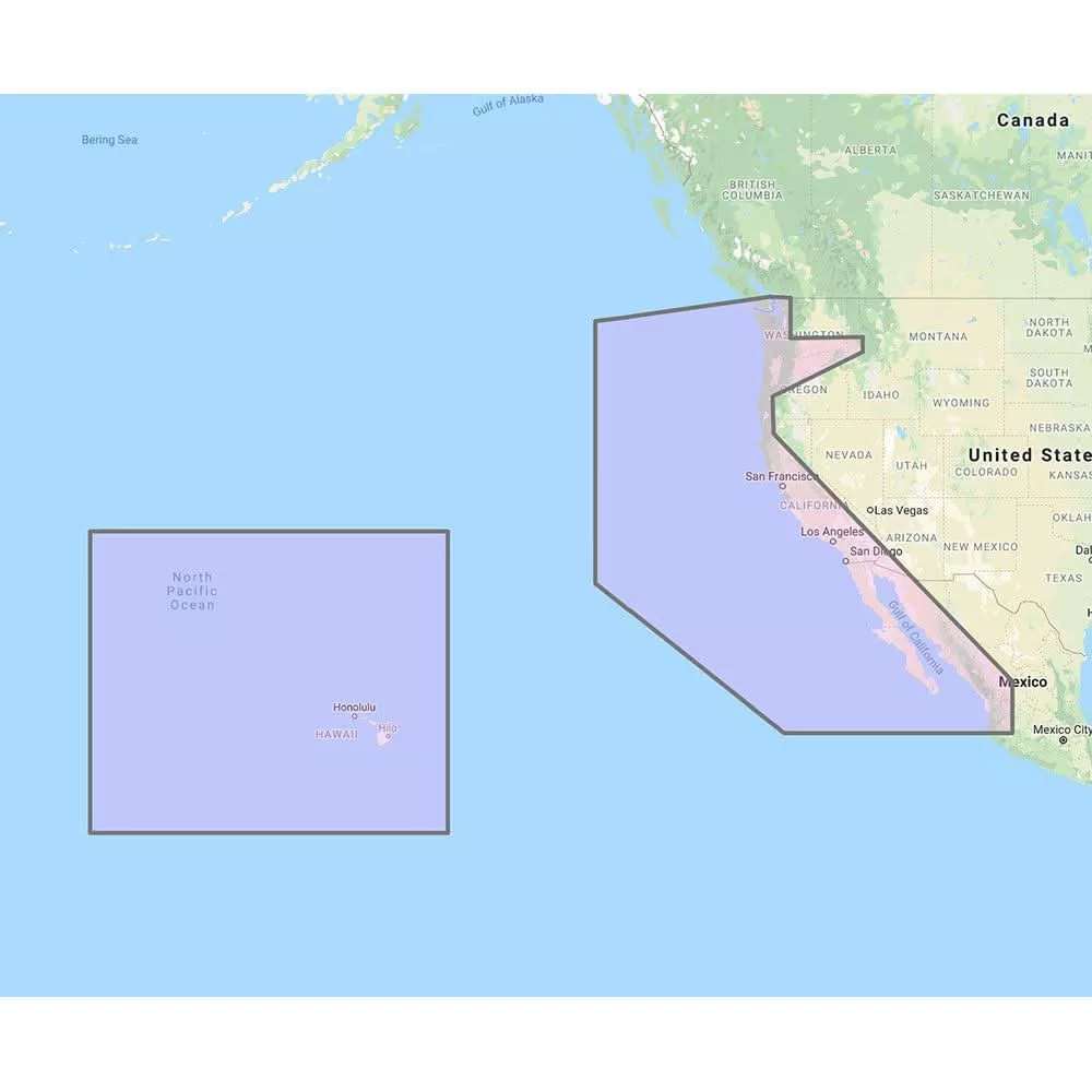 Furuno U.S. West Coast, Hawaii & Baja Mexico - Vector Chart, Standard Resolution Satellite Photos f/Baja Mexico - Unlock Code | MM3-VNA-024
