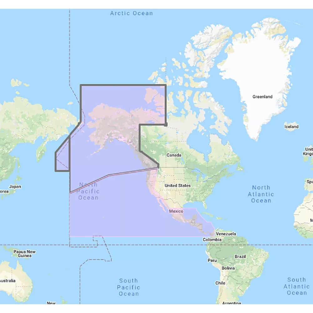 Furuno USCanada Pacific Coast, Hawaii, Alaska, Mexico to Panama – C-MAP Mega Wide Chart – Unlock Code [MM3-VNA-035]