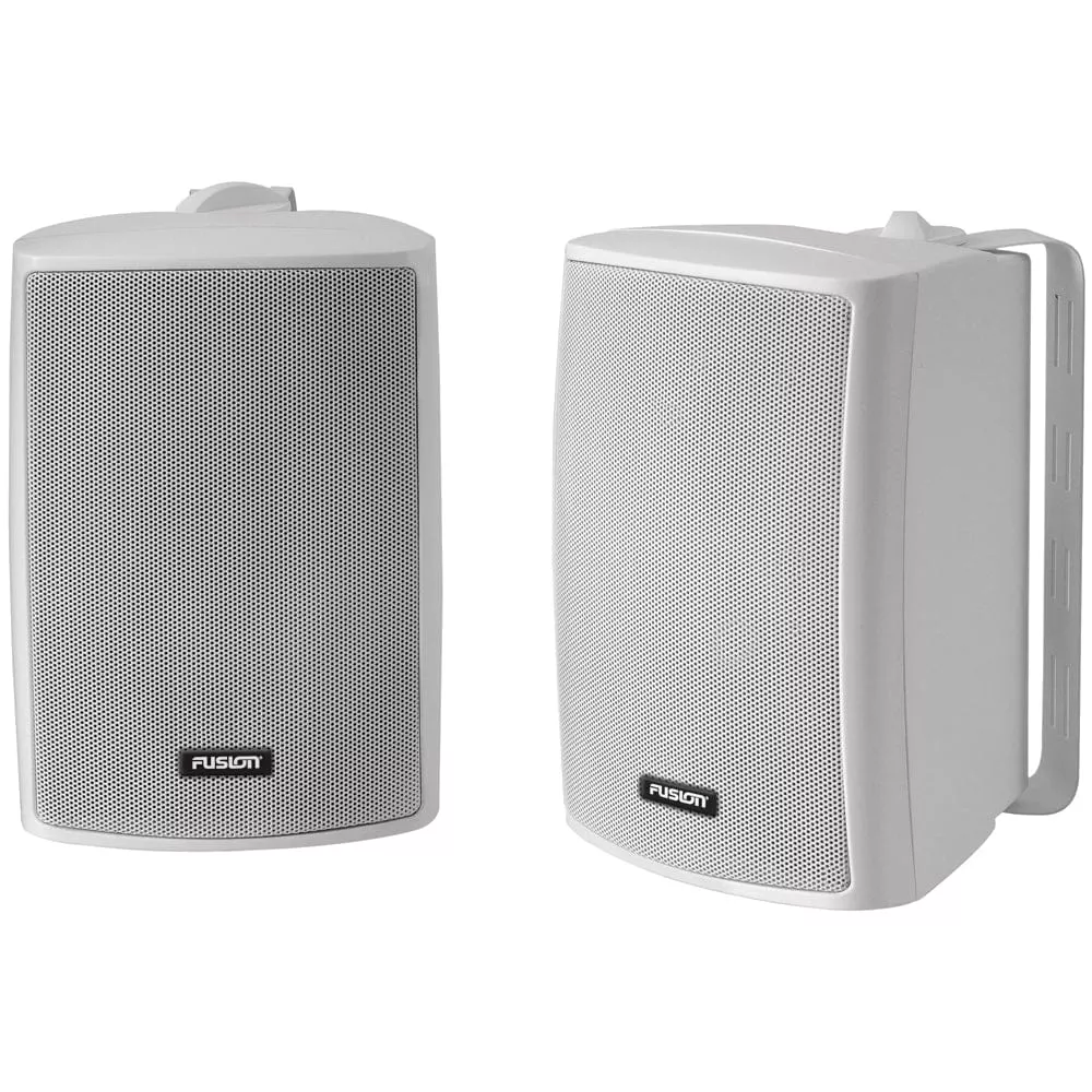 FUSION 4″ Compact Marine Box Speakers – (Pair) White
