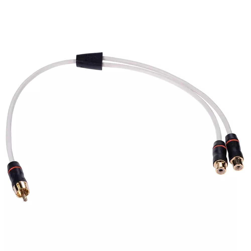 Fusion Performance RCA Cable Splitter – 1 Male to 2 Female – .9