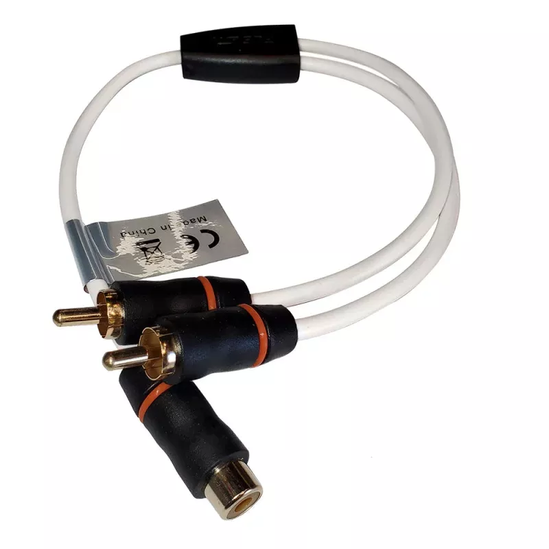 Fusion RCA Cable Splitter – 1 Female to 2 Male – 1