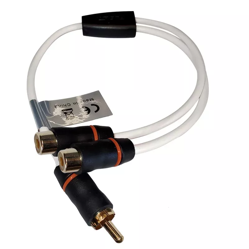 Fusion RCA Cable Splitter – 1 Male to 2 Female – 1
