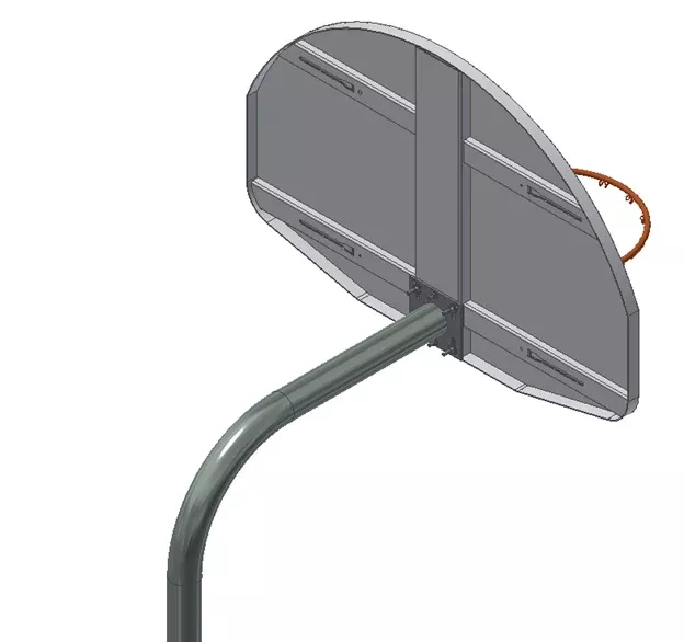 Gared 4-1/2” O.D. Unbraced Gooseneck Post