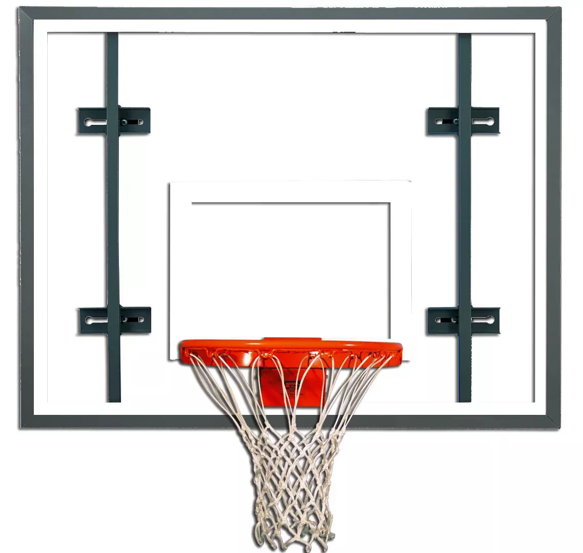 Gared 42” x 54” Auxiliary Rectangular Glass Side Court Backboard