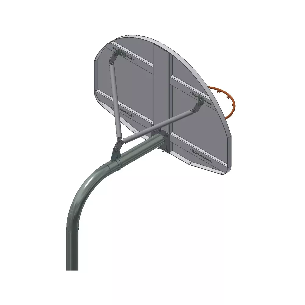 Gared Economy Playground 3-1/2" O.D. Gooseneck Post GN35