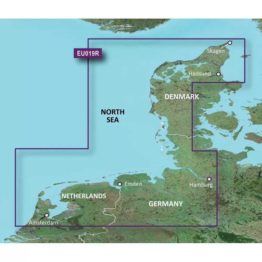 Garmin BlueChart g3 HD – HXEU019R – Alborg to Amsterdam – microSD/SD [010-C0776-20]