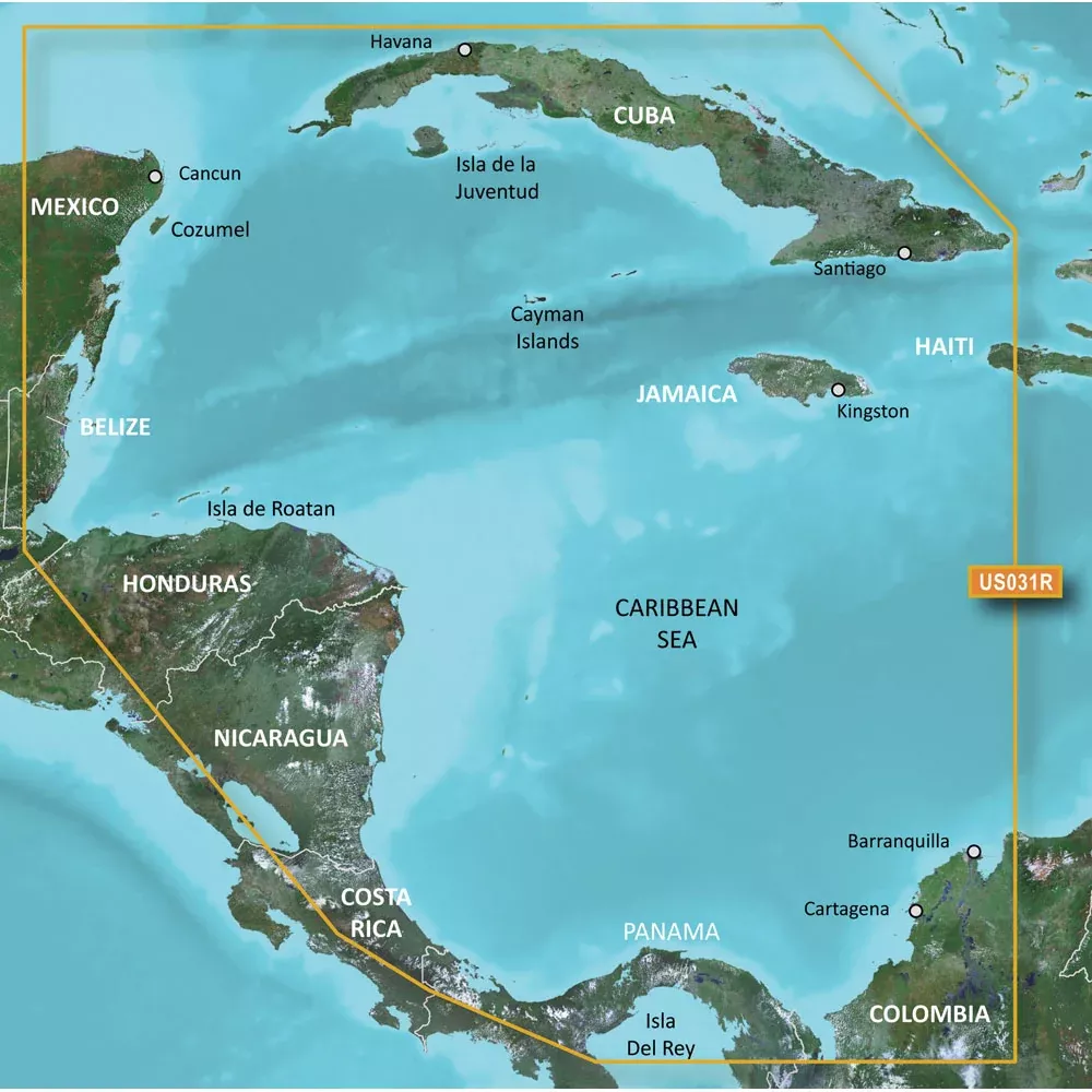 Garmin BlueChart g3 HD – HXUS031R – Southwest Caribbean – microSD/SD [010-C0732-20]