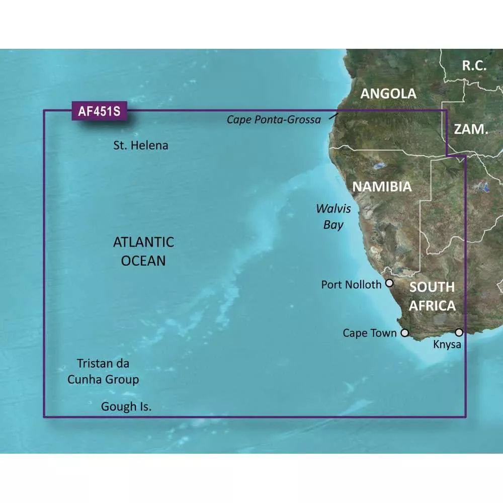 Garmin BlueChart g3 Vision HD – VAF451S – Namibia – Knysna, SA – microSD/SD [010-C0751-00]