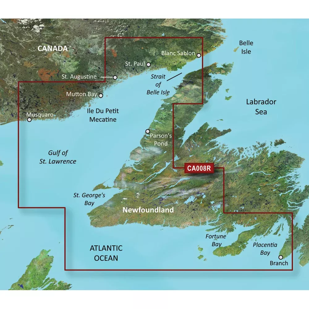 Garmin BlueChart g3 Vision HD – VCA008R – Newfoundland West – microSD/SD [010-C0694-00]