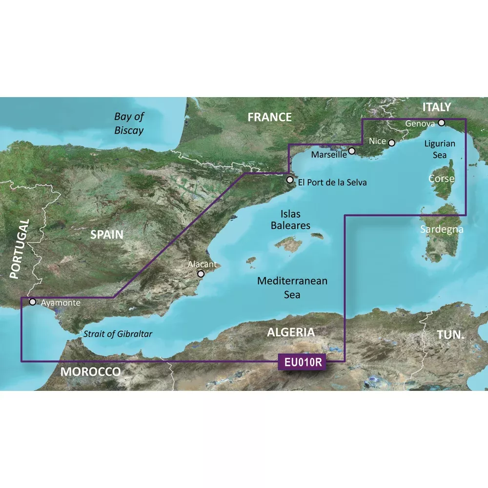 Garmin BlueChart g3 Vision HD – VEU010R – Spain, Mediterranean Coast – microSD/SD [010-C0768-00]