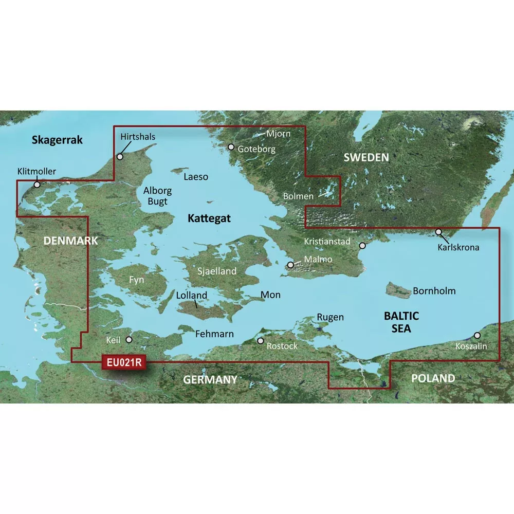 Garmin BlueChart g3 Vision HD – VEU021R – Denmark EastSweden Southeast – microSD/SD [010-C0777-00]
