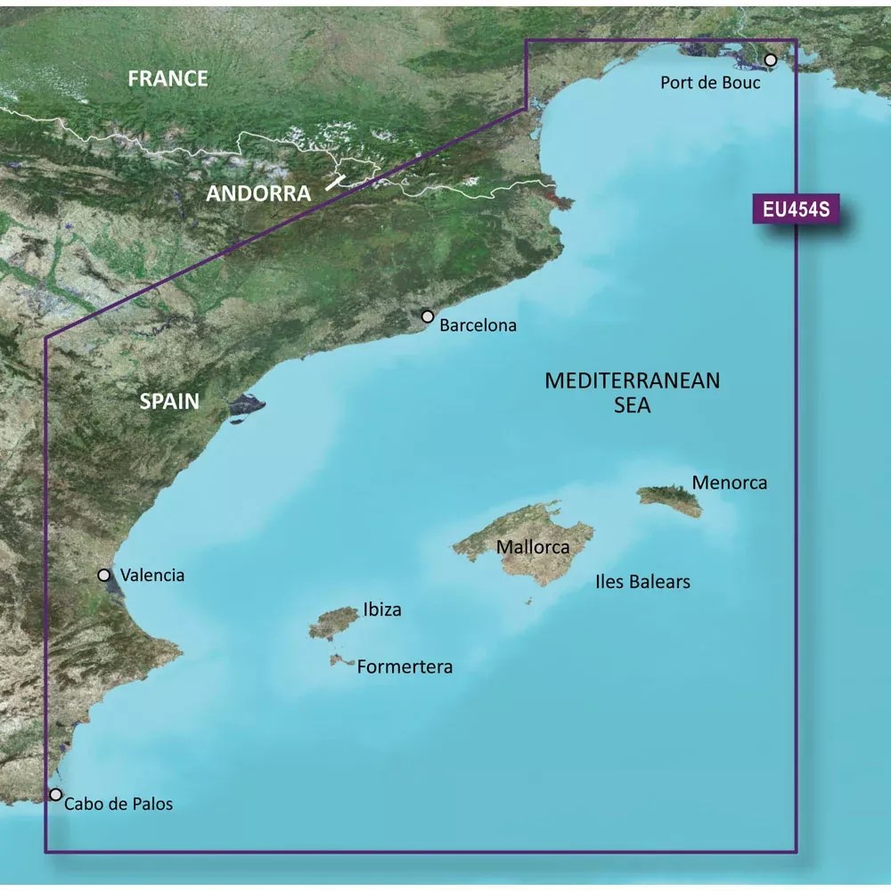 Garmin BlueChart g3 Vision HD – VEU454S – BarcelonaValencia – microSD/SD [010-C0798-00]