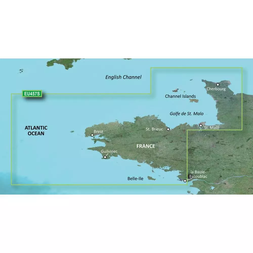 Garmin BlueChart g3 Vision HD – VEU457S – Bretagne – microSD/SD [010-C0801-00]