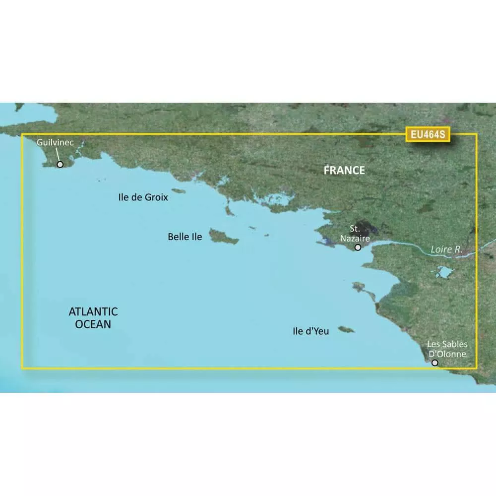 Garmin BlueChart g3 Vision HD – VEU464S – Penmarch to Les Sables d’Olonne – microSD™/SD | 010-C0808-00