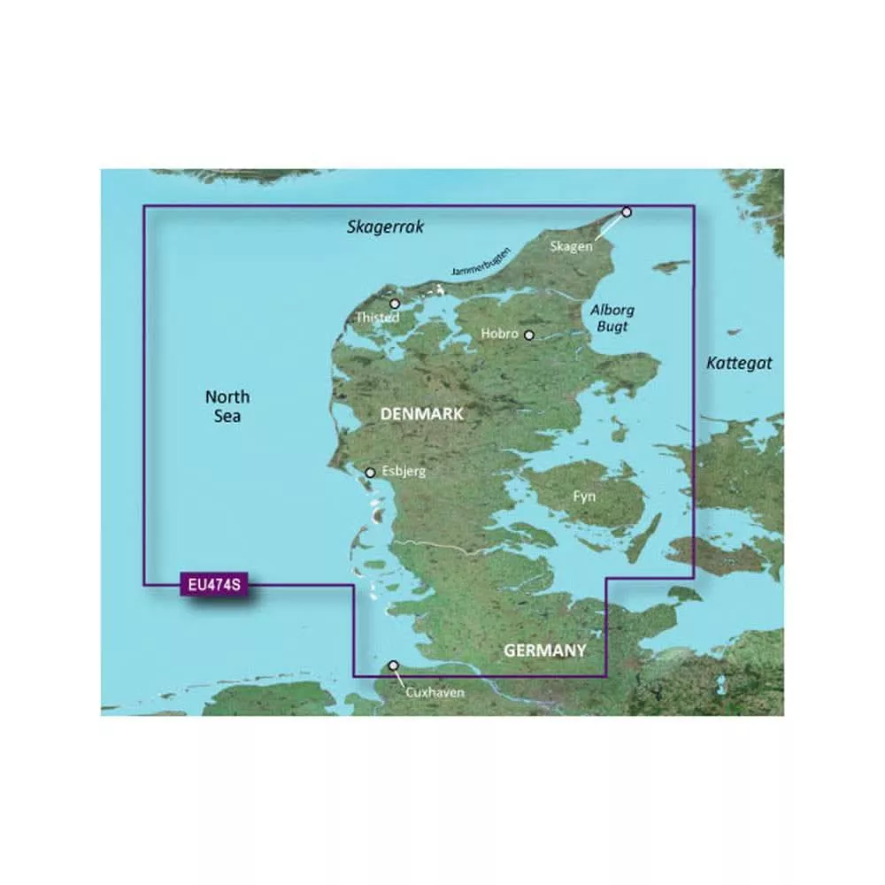 Garmin BlueChart g3 Vision HD – VEU474S – Alborg to the Eider – microSD/SD [010-C0818-00]