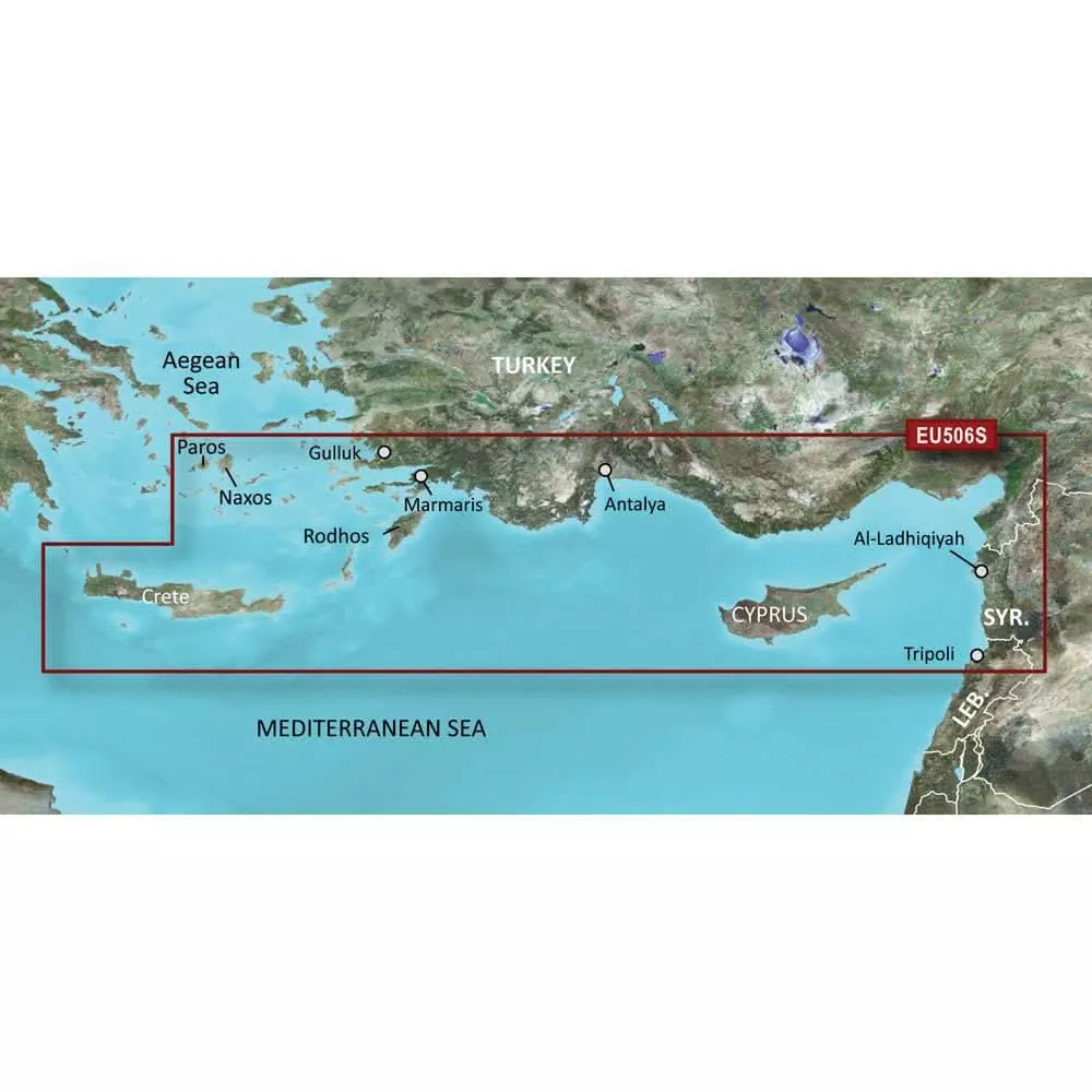 Garmin BlueChart g3 Vision HD – VEU506S – Crete To Cyprus – microSD/SD [010-C0850-00]