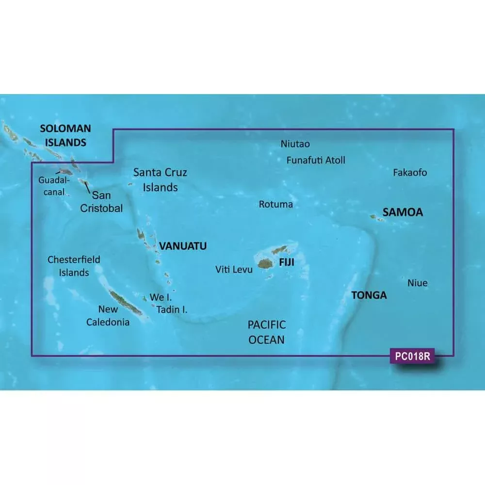 Garmin BlueChart g3 Vision HD – VPC018R – New Caledonia – Fiji – microSD/SD [010-C0865-00]