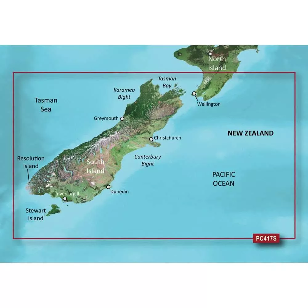 Garmin BlueChart g3 Vision HD – VPC417S – New Zealand South – microSD/SD [010-C0875-00]