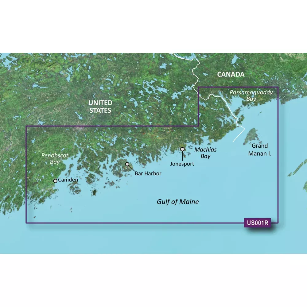 Garmin BlueChart g3 Vision HD – VUS001R – North Maine – microSD/SD [010-C0702-00]