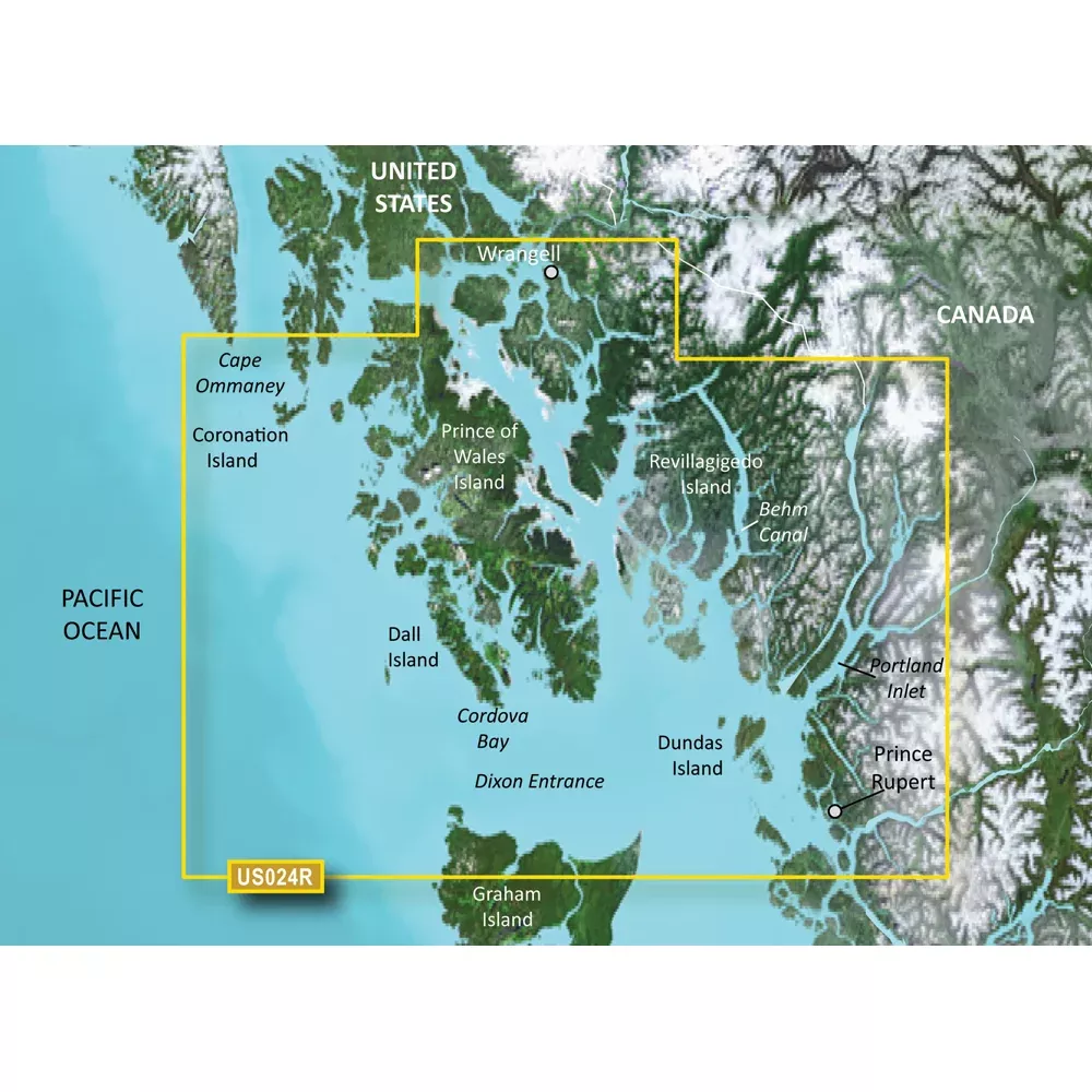 Garmin BlueChart g3 Vision HD – VUS024R – Wrangell – Dixon Entrance – microSD/SD [010-C0725-00]