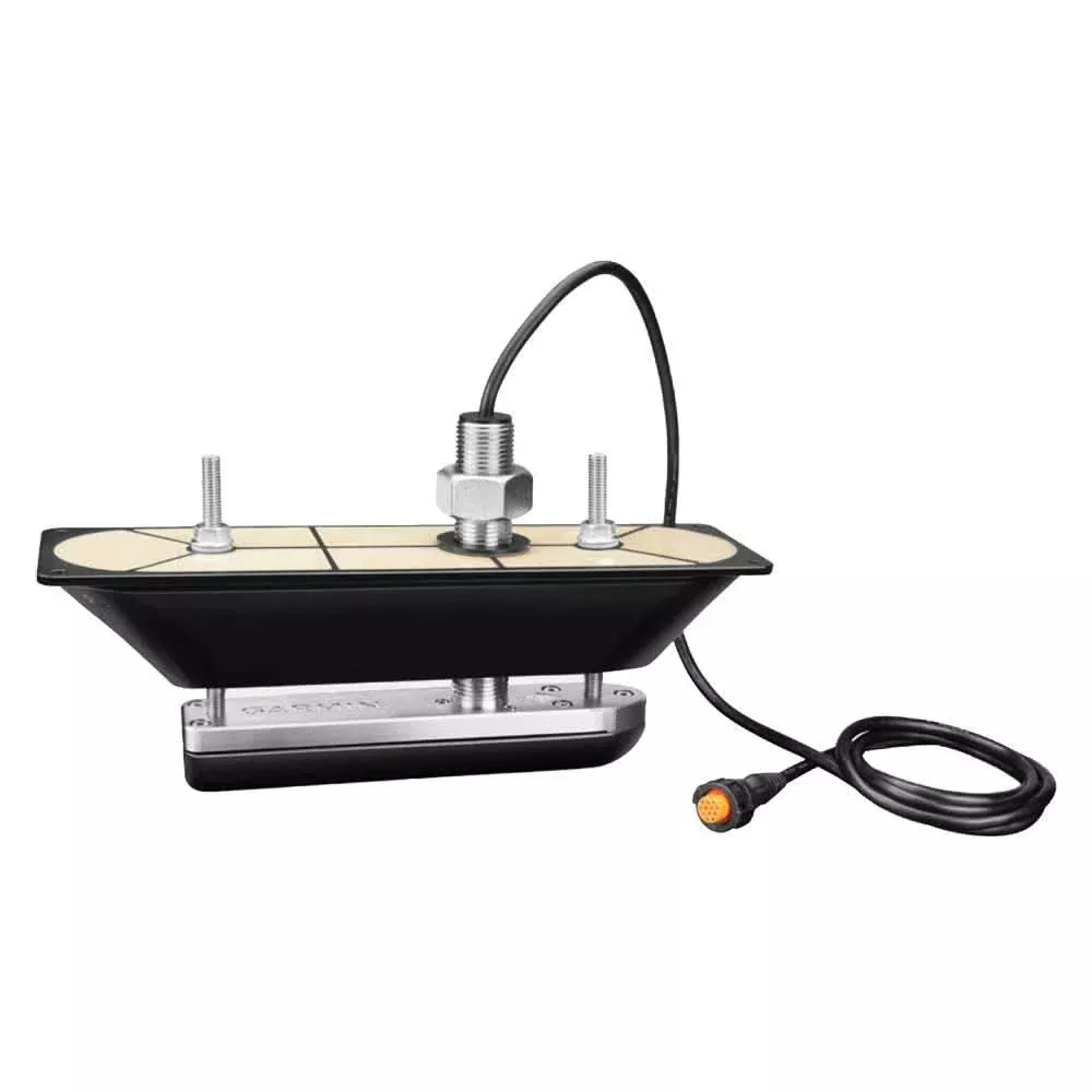 Garmin GT30-TH SS Thru-Hull DownVu/SideVu Scanning Transducer with Temp for Hull Deadrises Less Than 5 degree - 010-01961-10