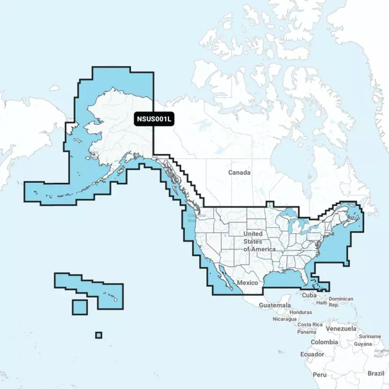 Garmin Navionics+ NSUS001L USCoastal Canada