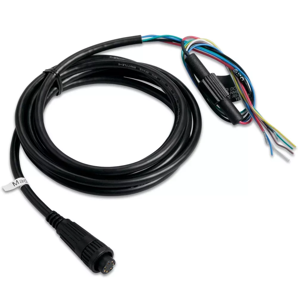 Garmin Power/Data Cable – Bare Wires f/Fishfinder 320C, GPS Series & GPSMAP Series | 010-10083-00