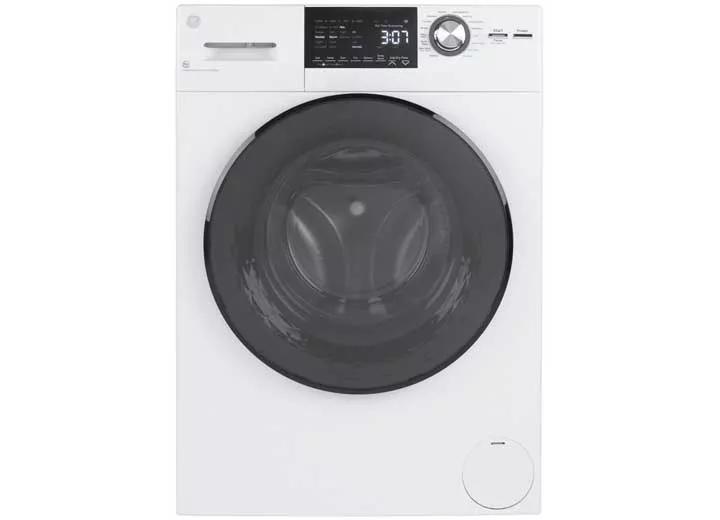 GE Appliances 24" 2.4 cu. ft.Capacity Front Load Washer/Condenser Dryer Combo• GFQ14ESSNWW
