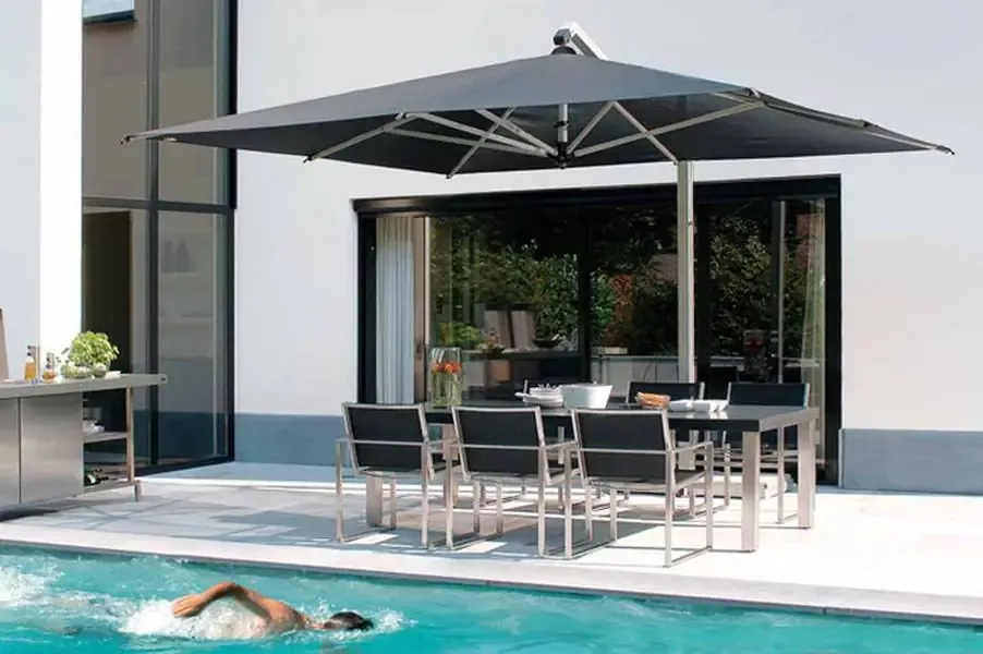 Giant 10x13ft Rectangle Sidepost Umbrella