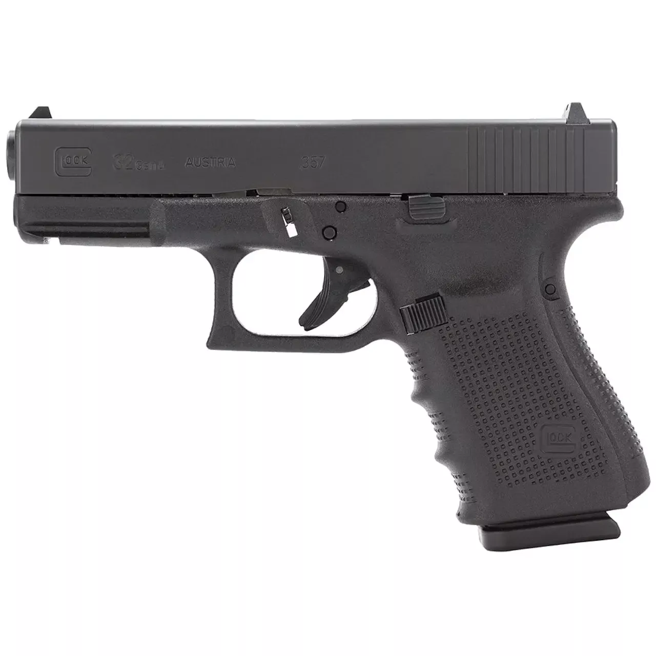 Glock 32 Gen4 .357 Sig 4″ BBL Black Fixed Sights 13 Rd PG3250203