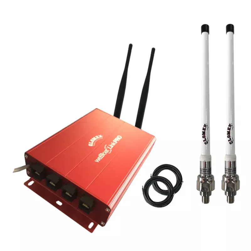 Glomex WeBBoat Link Pro Ext Dual-SIM 4G/WiFi Indoor Unit CoastalOcean Internet System – Extended Range Kit f/North America