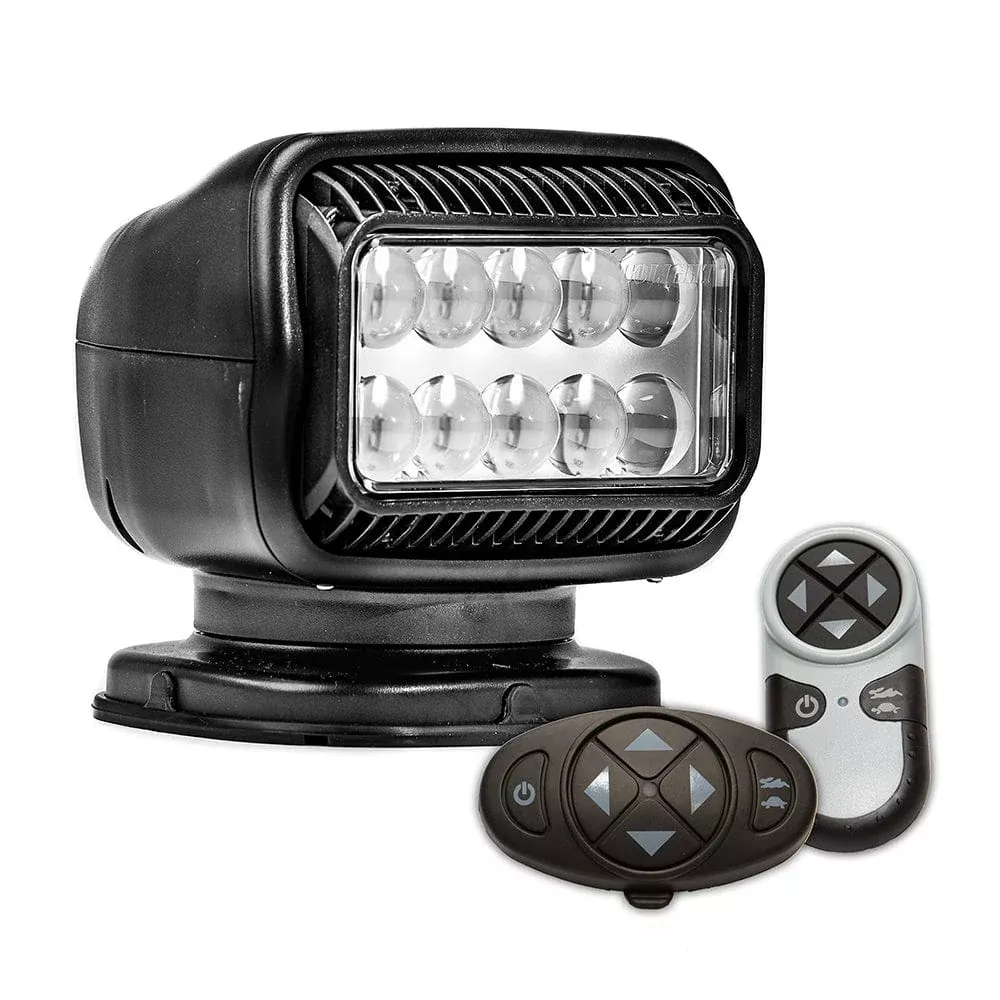 Golight Radioray GT Series Permanent Mount – Black LED – Wireless Handheld & Wireless Dash Mount Remotes