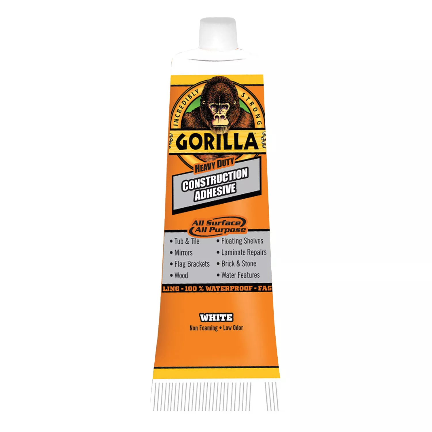 Gorilla Construction Adhesive, 2.5 oz. Tube