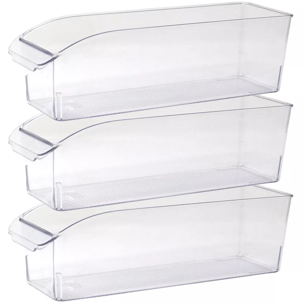 Gourmet Kitchen 3-Piece Refrigerator Bin Snacks Set