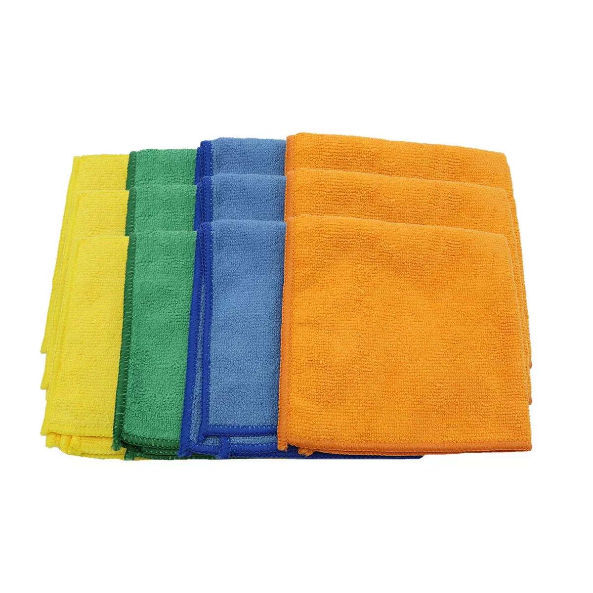 Grip On Tools Microfiber Cleaning Cloths, 12-pack