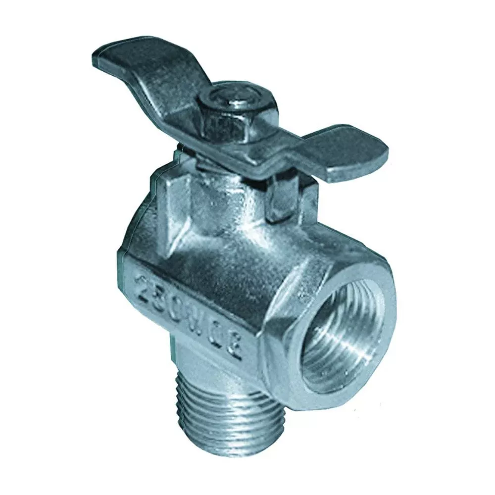GROCO 1/2 NPT 90 Stainless Steel Fuel Valve