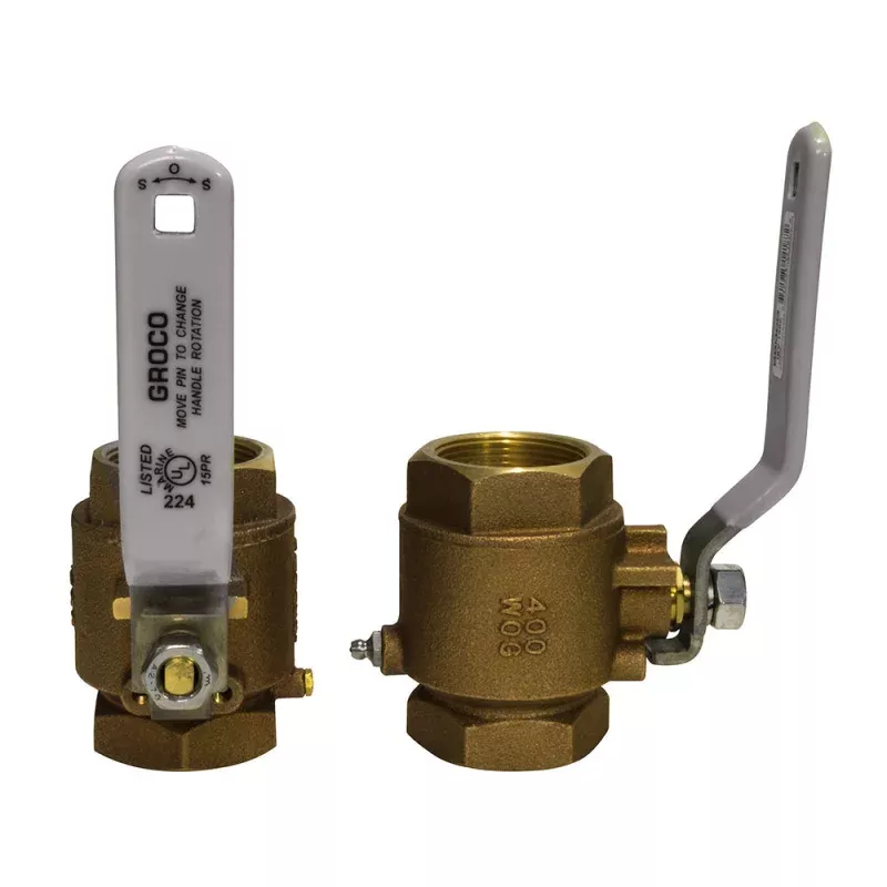 GROCO 2″ NPT Bronze In-Line Ball Valve