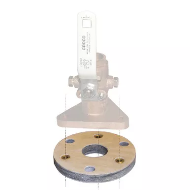 GROCO Backing Block for 1.25 and 1.5-Inch Seacocks