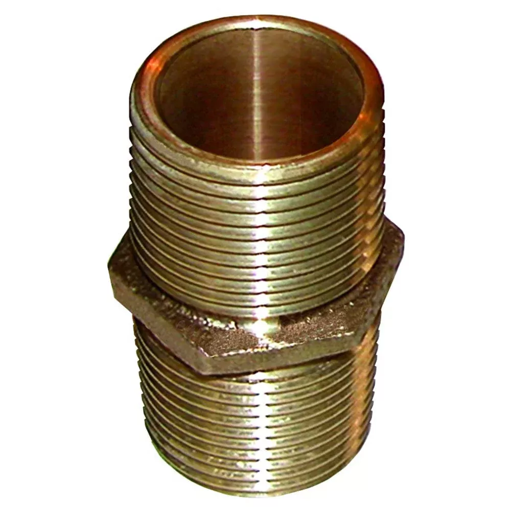 GROCO Bronze Pipe Nipple – 1-1/4 NPT