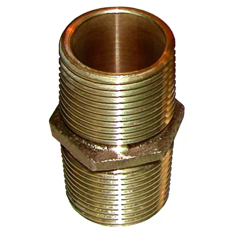 GROCO Bronze Pipe Nipple – 1 NPT