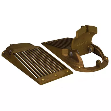 GROCO Bronze Slotted Scoop Strainer for 1.25-Inch Thru-Hull