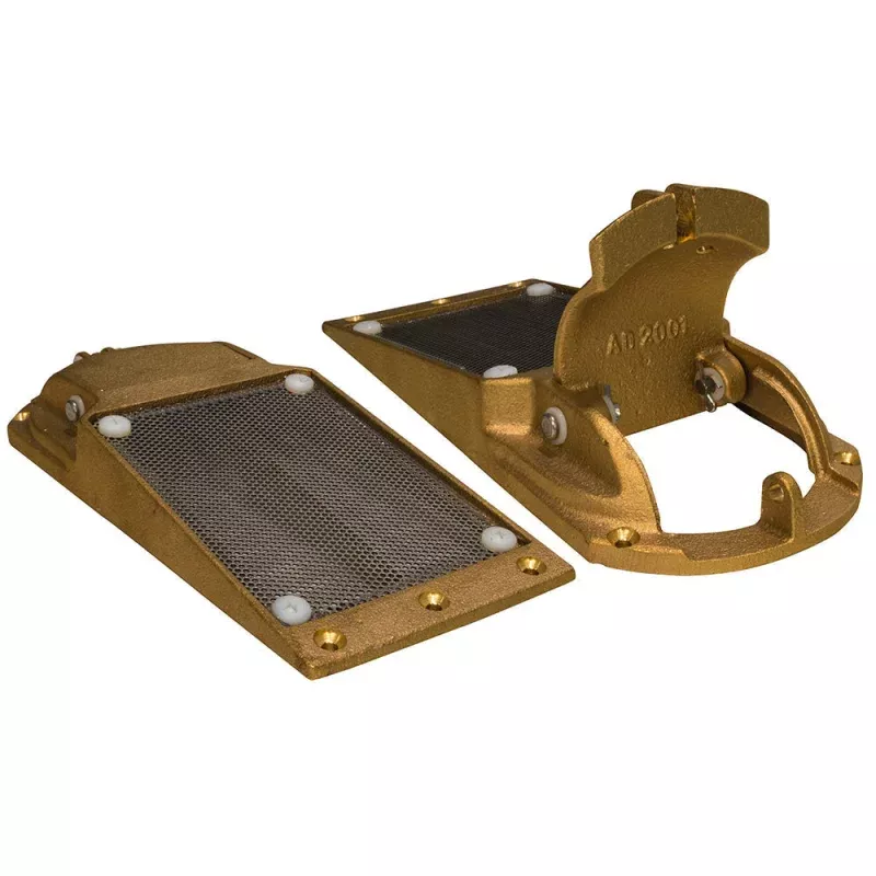 GROCO Perforated Hull Strainer w/Access Door 2 Max Thru-Hull