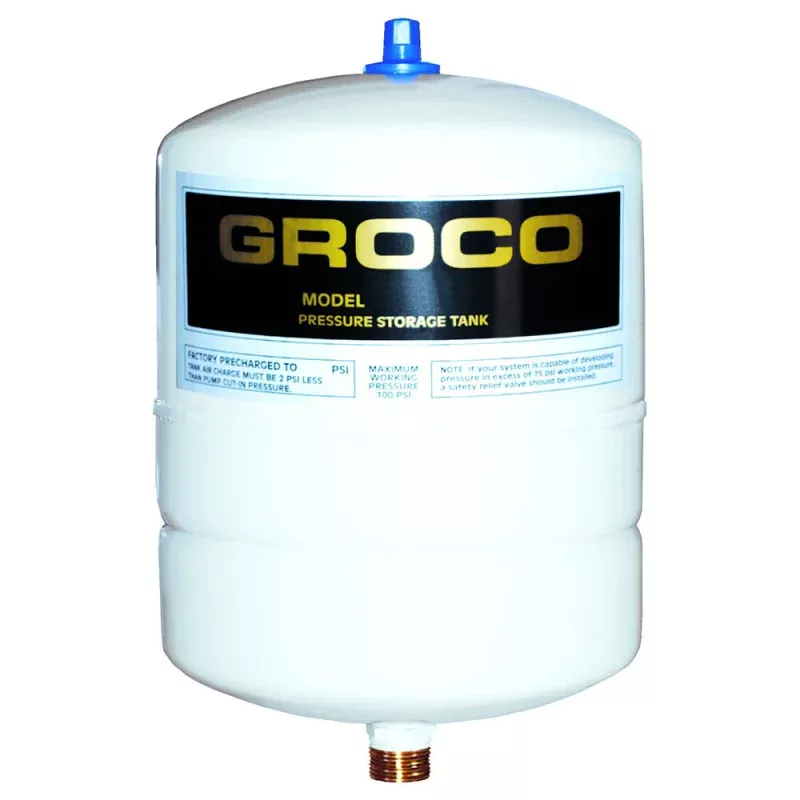 GROCO Pressure Storage Tank – 0.5 Gallon Drawdown