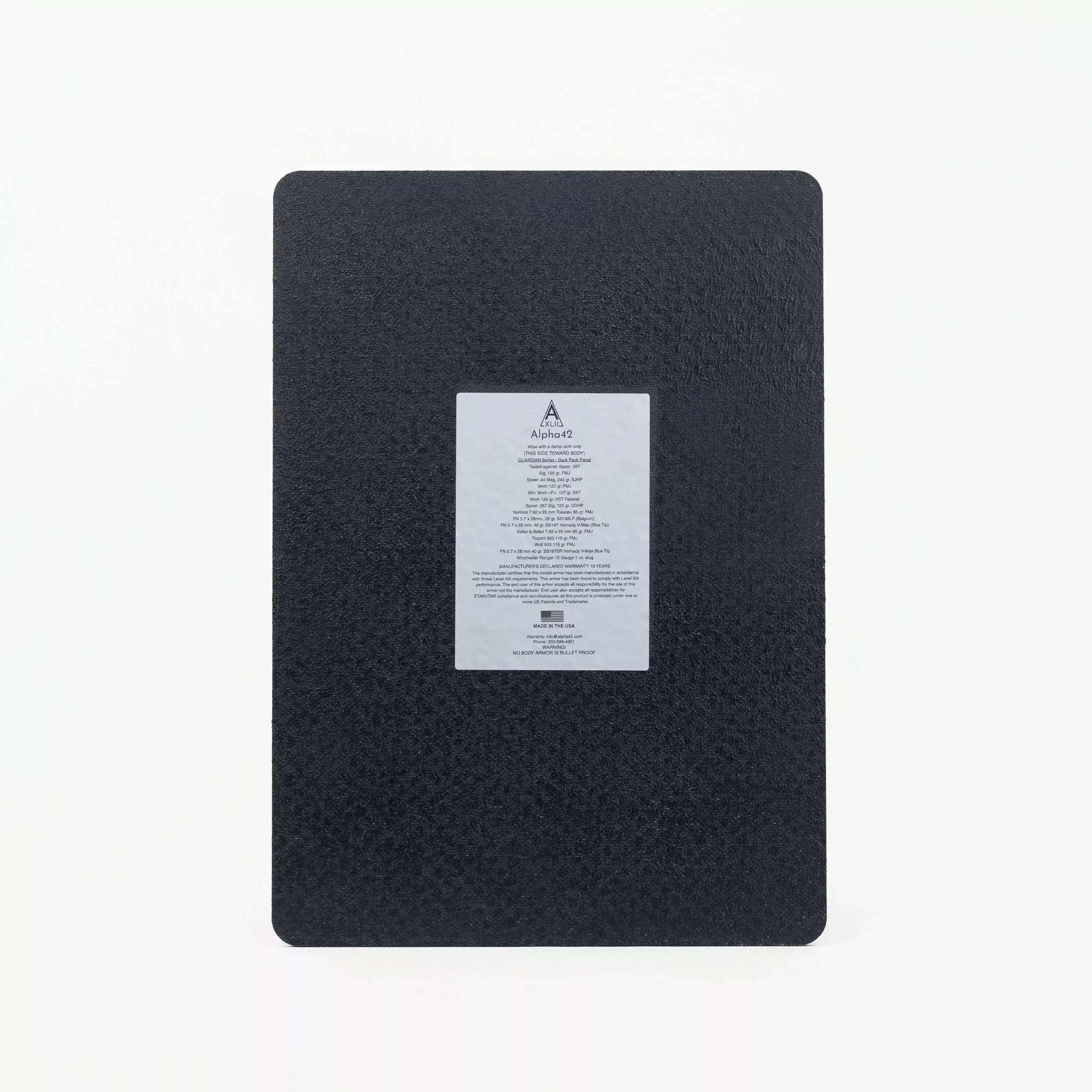GUARDIAN™ Backpack Panel