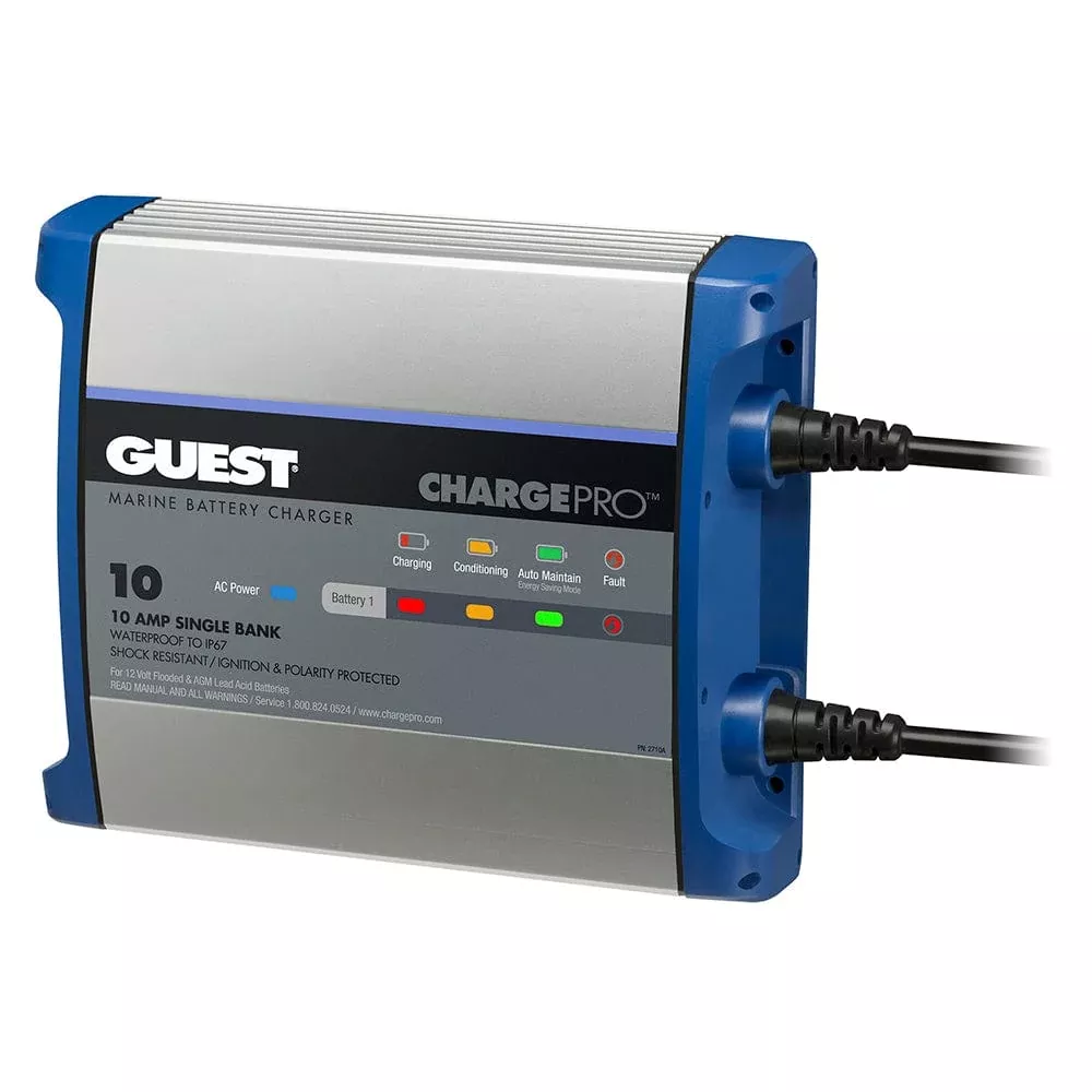 Guest On-Board Battery Charger 10A / 12V – 1 Bank – 120V Input