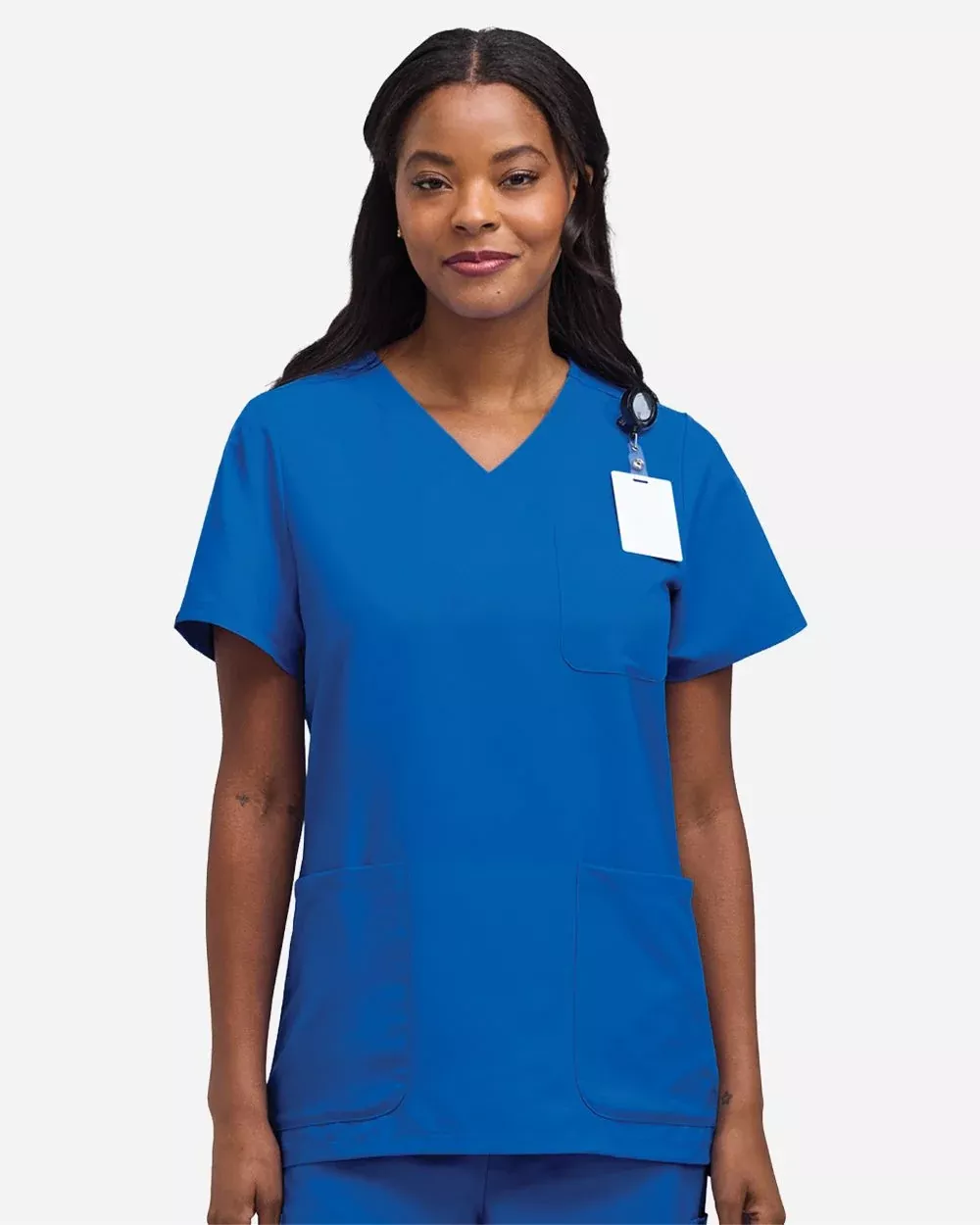 Hanes Women's V-Neck 3 Pocket Scrub Top