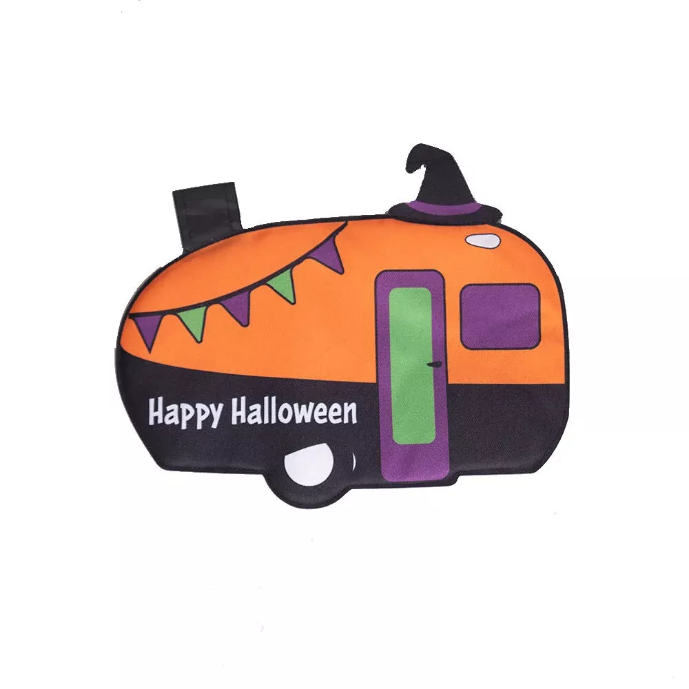 Happy Halloween Camper Garden Flag