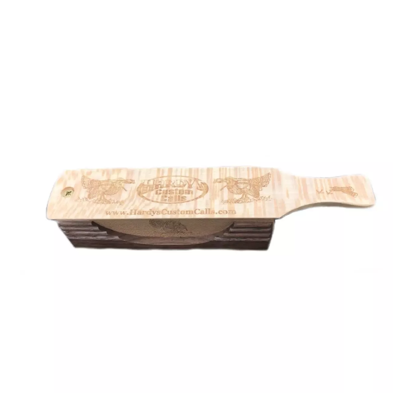 Hardy's Custom Calls Black Walnut/Sycamore Box Call